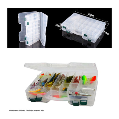 Rig Ezy 44 Compartment Double-sided Tackle Box. 295mmL x 210mmW x 6ommD V658-93MC000220100