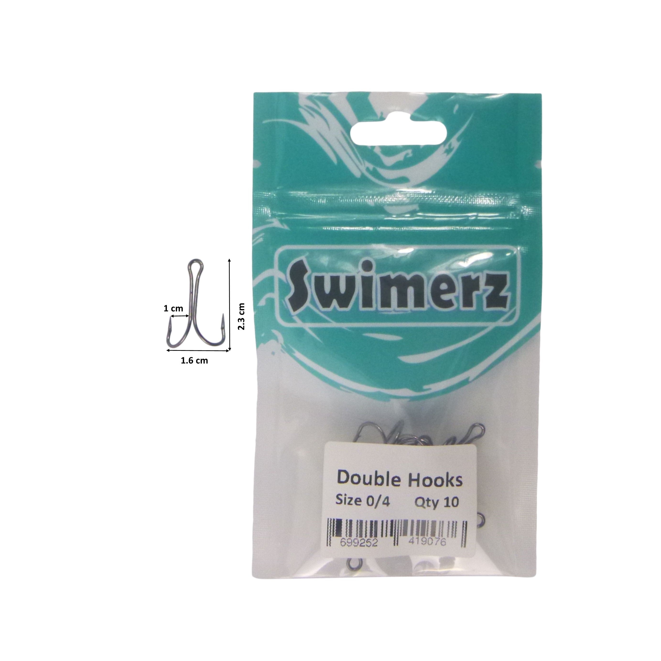 Swimerz Size 4 Extra Strong Double Hook 10 Pack V658-93MC000250032