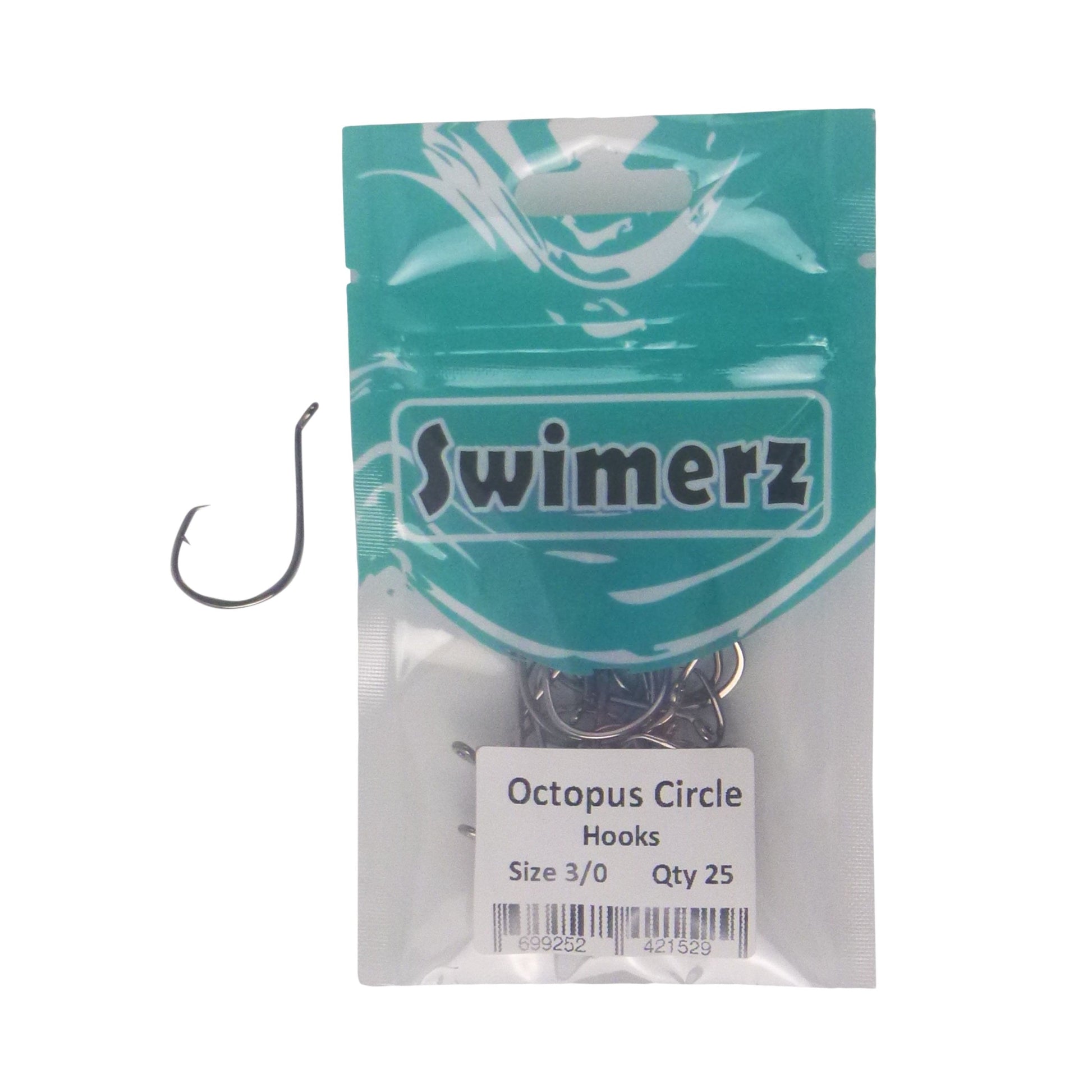 Swimerz 3/0 Octopus Circle Hooks, 25 pack V658-93MC00025012
