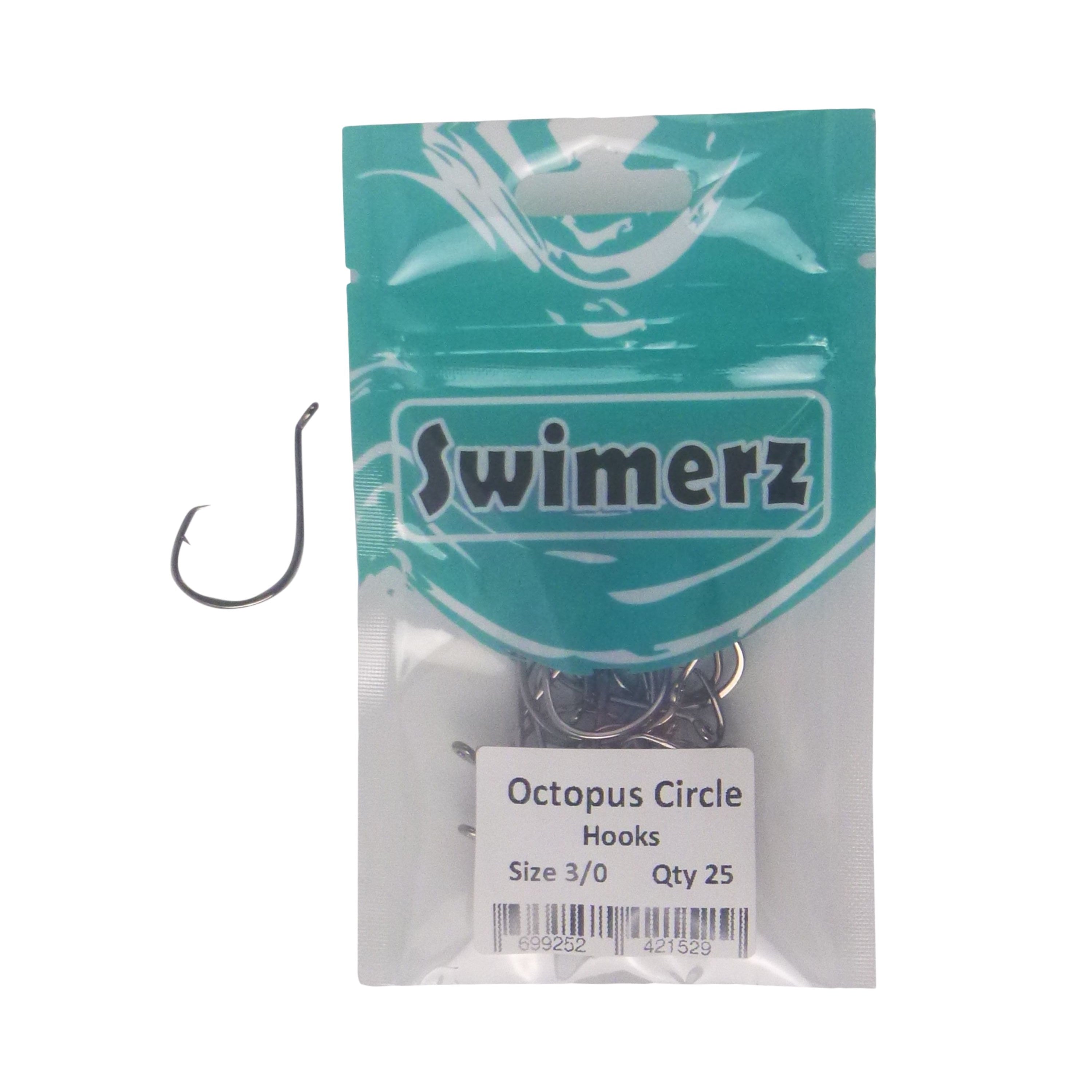 Swimerz 3/0 Octopus Circle Hooks, 25 pack V658-93MC00025012