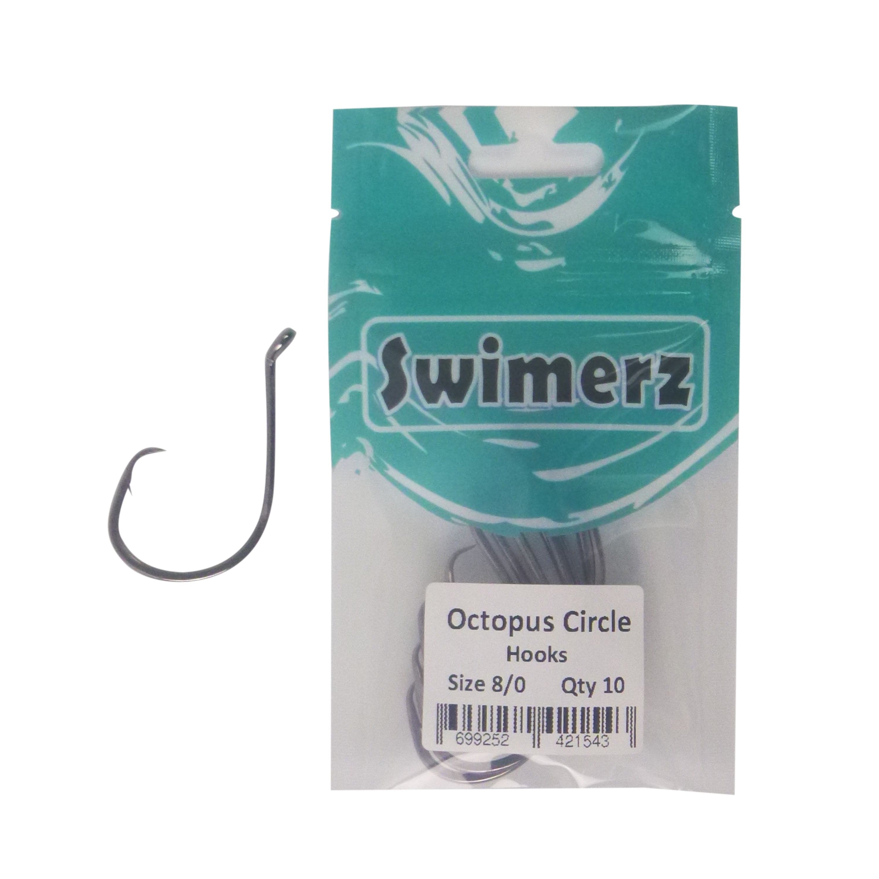 Swimerz 8/0 Octopus Circle Hooks, 10 pack V658-93MC00025017