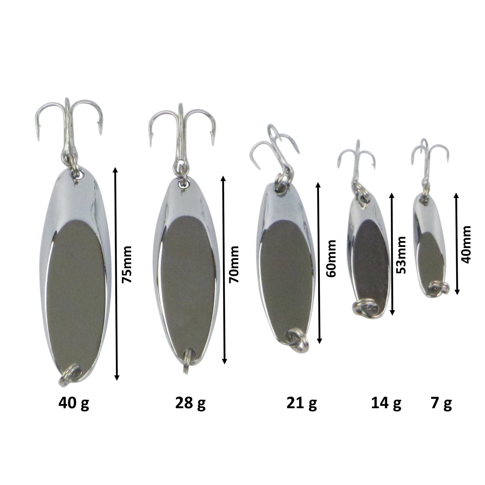 Finesse Chrome Kaster Jig, 7 Grams. Pack of 4 Jigs V658-93MC000250202