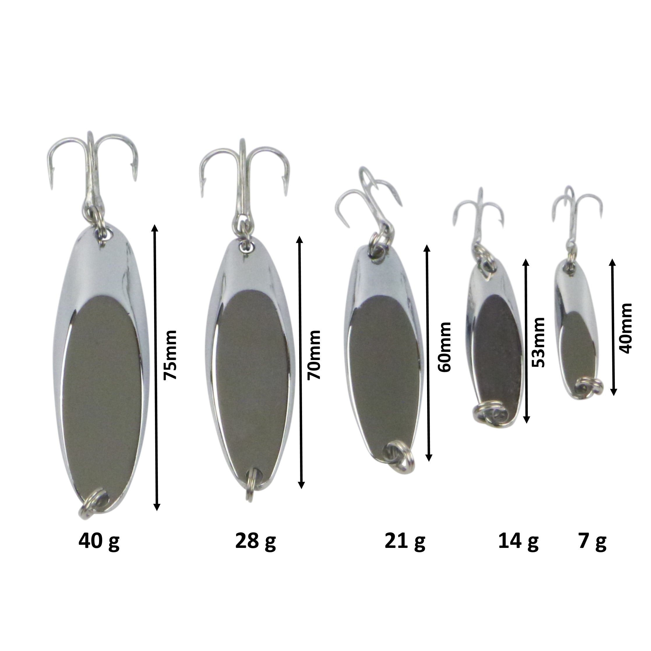 Finesse Chrome Kaster Jig, 7 Grams. Pack of 4 Jigs V658-93MC000250202