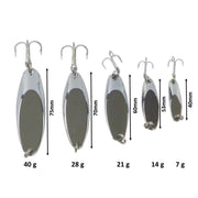 Finesse Chrome Kaster Jig, 28 Grams. Pack of 2 Jigs. V658-93MC000250205