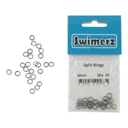 Swimerz 6mm Split Ring Stainless Steel, 25 Pack V658-93MC00025051