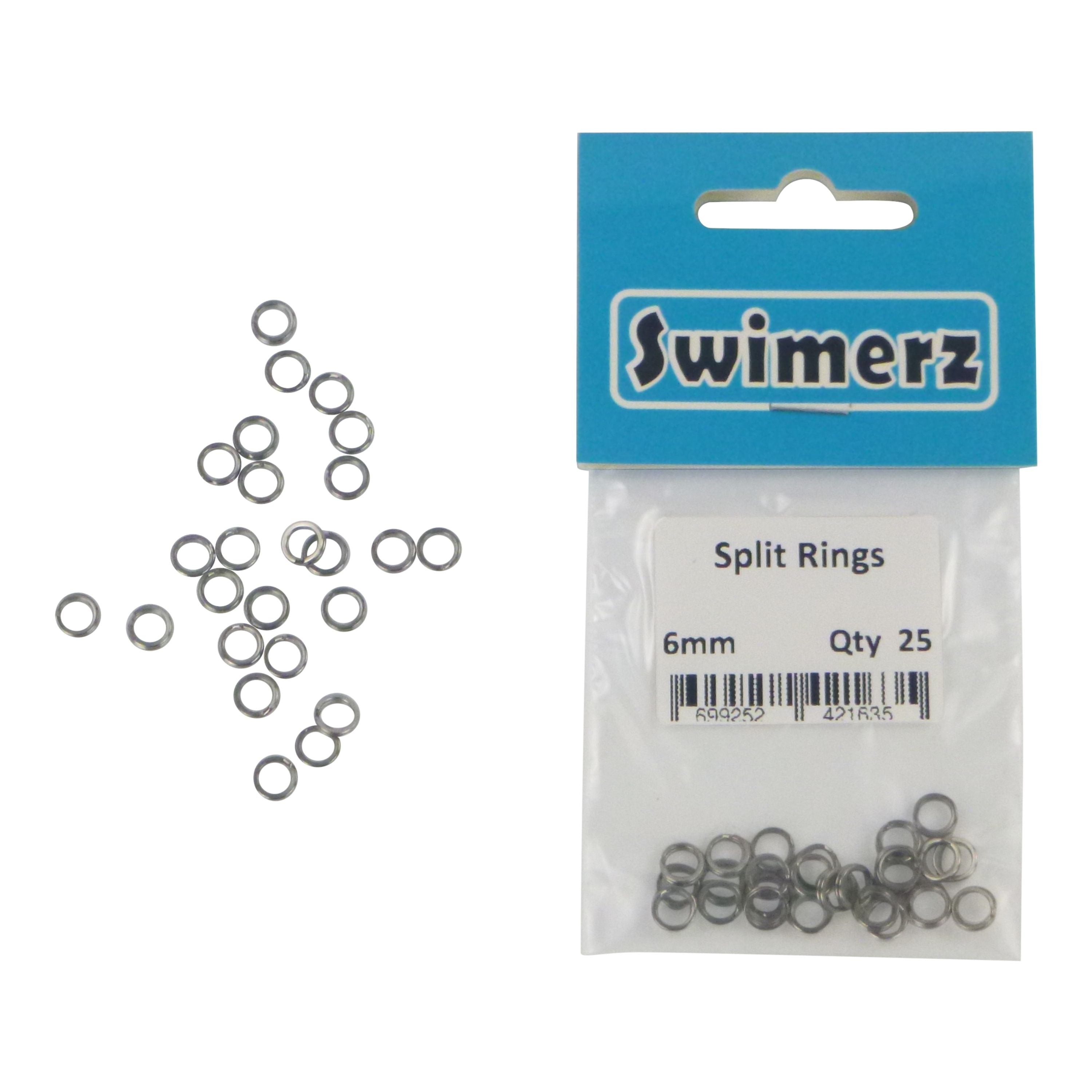 Swimerz 6mm Split Ring Stainless Steel, 25 Pack V658-93MC00025051