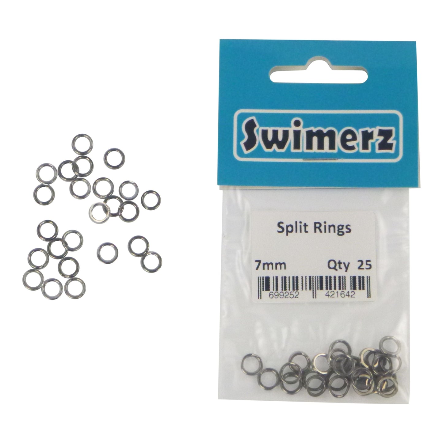 Swimerz 7mm Split Ring Stainless Steel, 25 Pack V658-93MC00025052