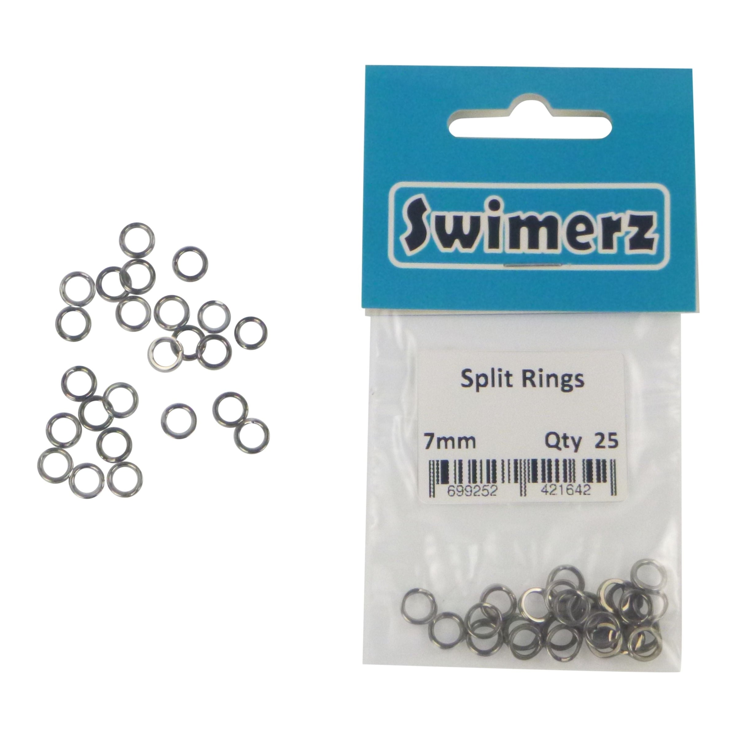 Swimerz 7mm Split Ring Stainless Steel, 25 Pack V658-93MC00025052