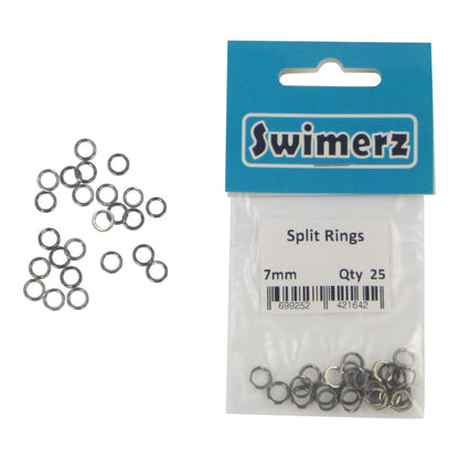 Swimerz 7mm Split Ring Stainless Steel, 25 Pack V658-93MC00025052