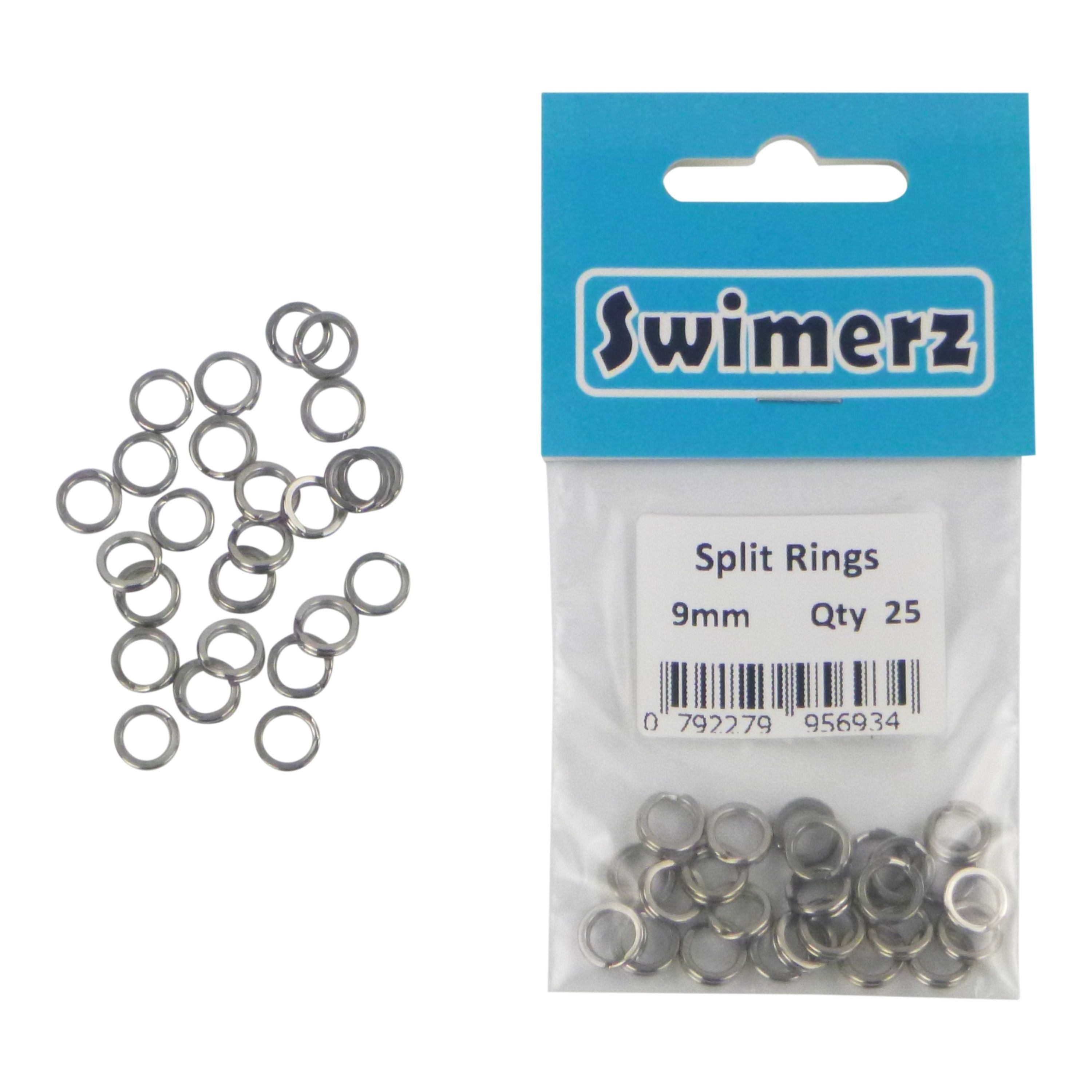 Swimerz 9mm Split Ring Stainless Steel, 25 Pack V658-93MC00025054