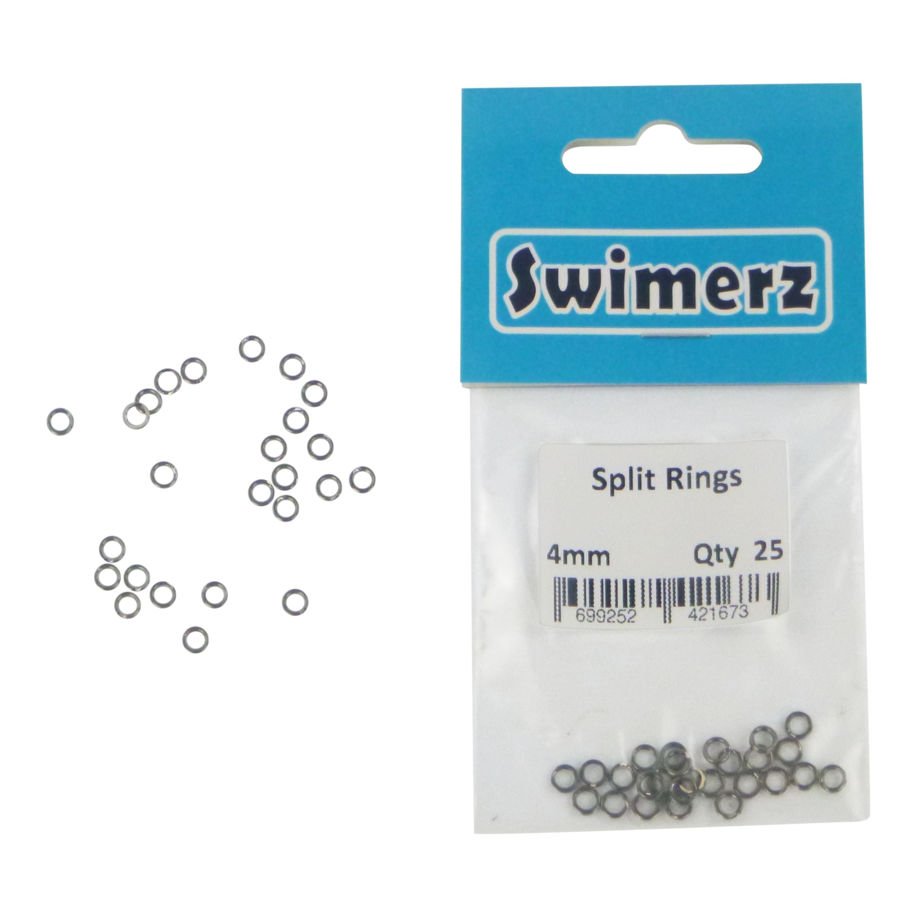 Swimerz 4mm Split Ring Stainless Steel, 25 pack V658-93MC00025055