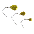 Swimerz Jig Spinner, Small, Hammered Brass, 5 Pack