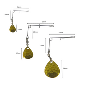 Swimerz Jig Spinner, Small, Hammered Brass, 5 Pack
