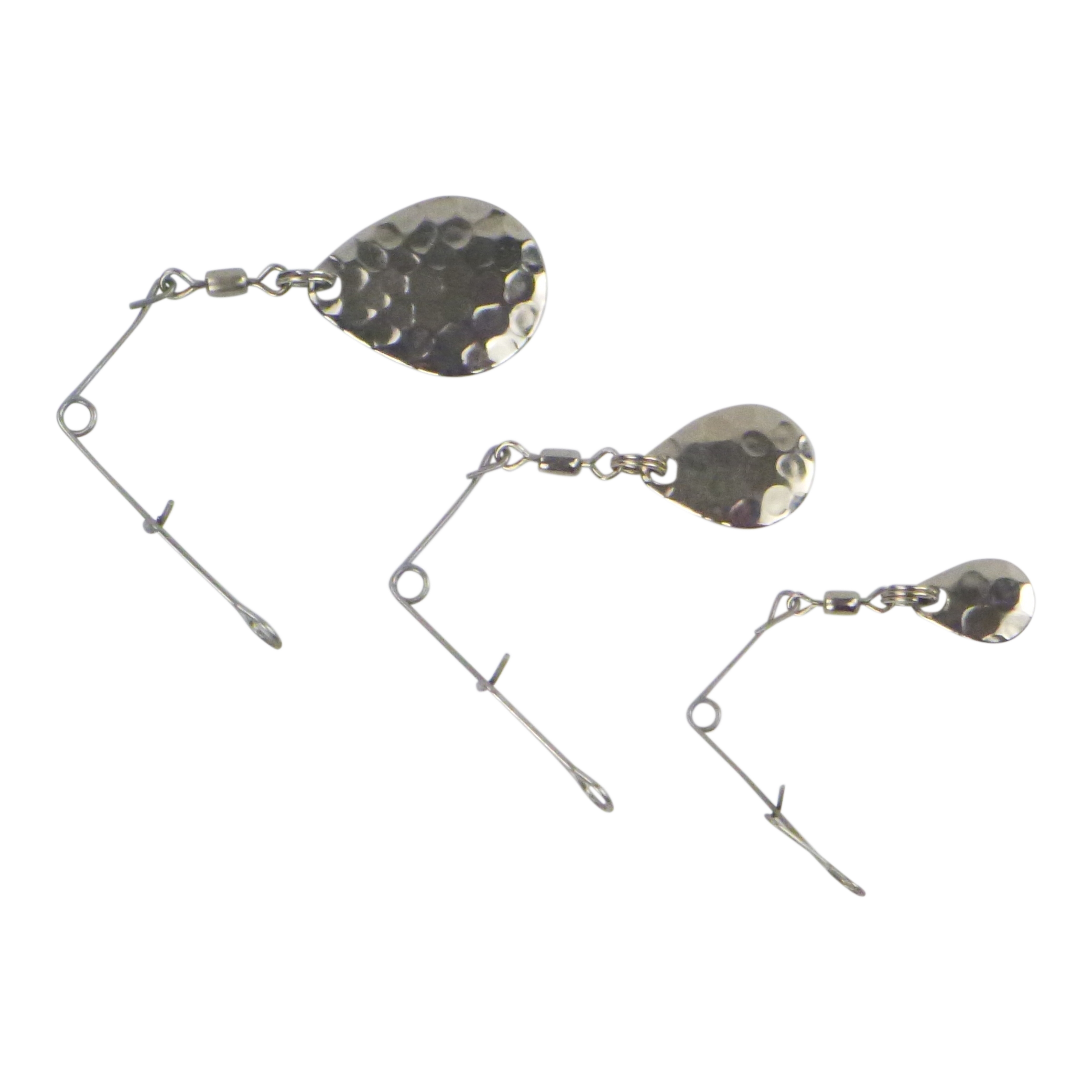 Swimerz Jig Spinner, Medium, Hammered Nickel, 5 Pack
