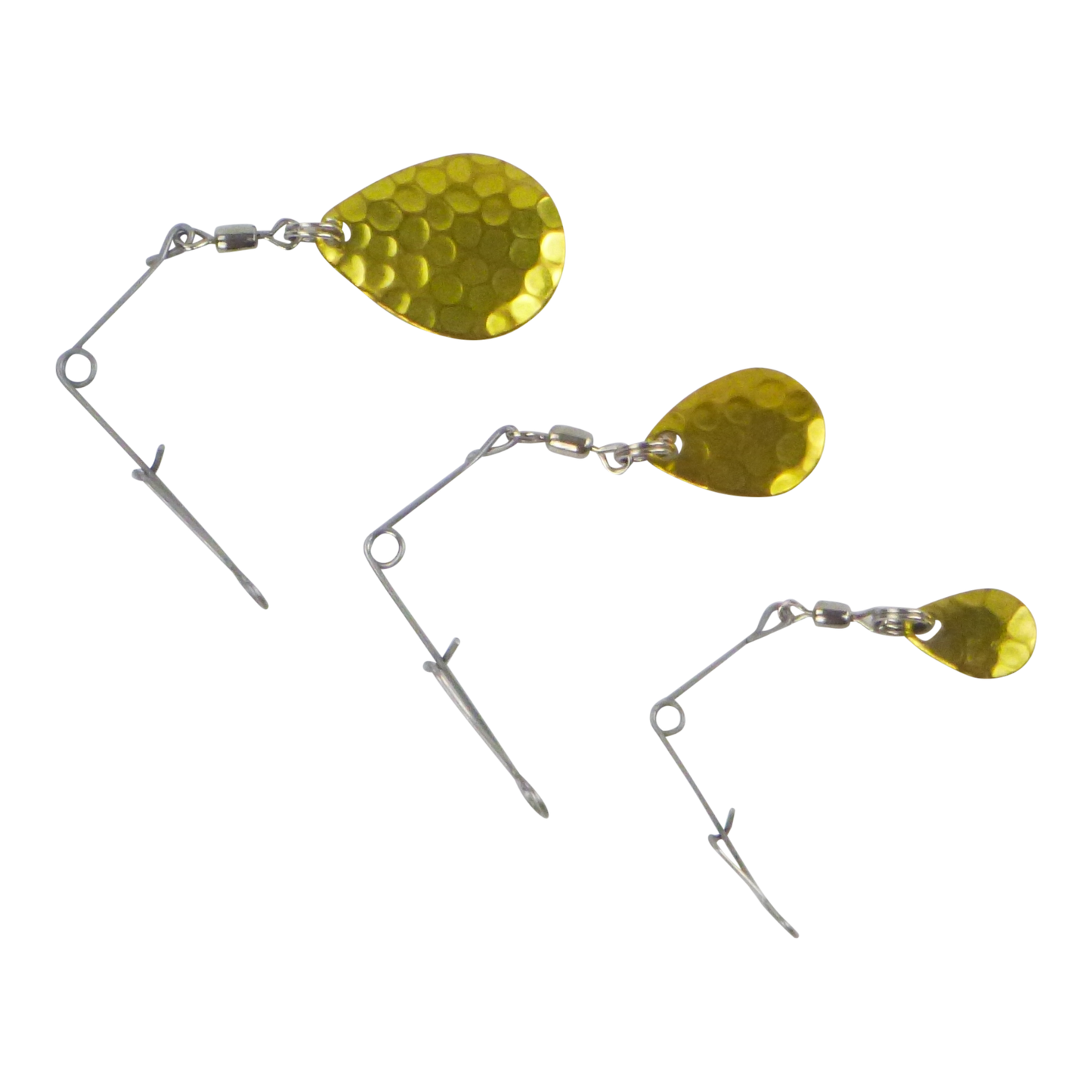 Swimerz Jig Spinner, Large, Hammered Brass, 5 Pack V658-93MC000270030
