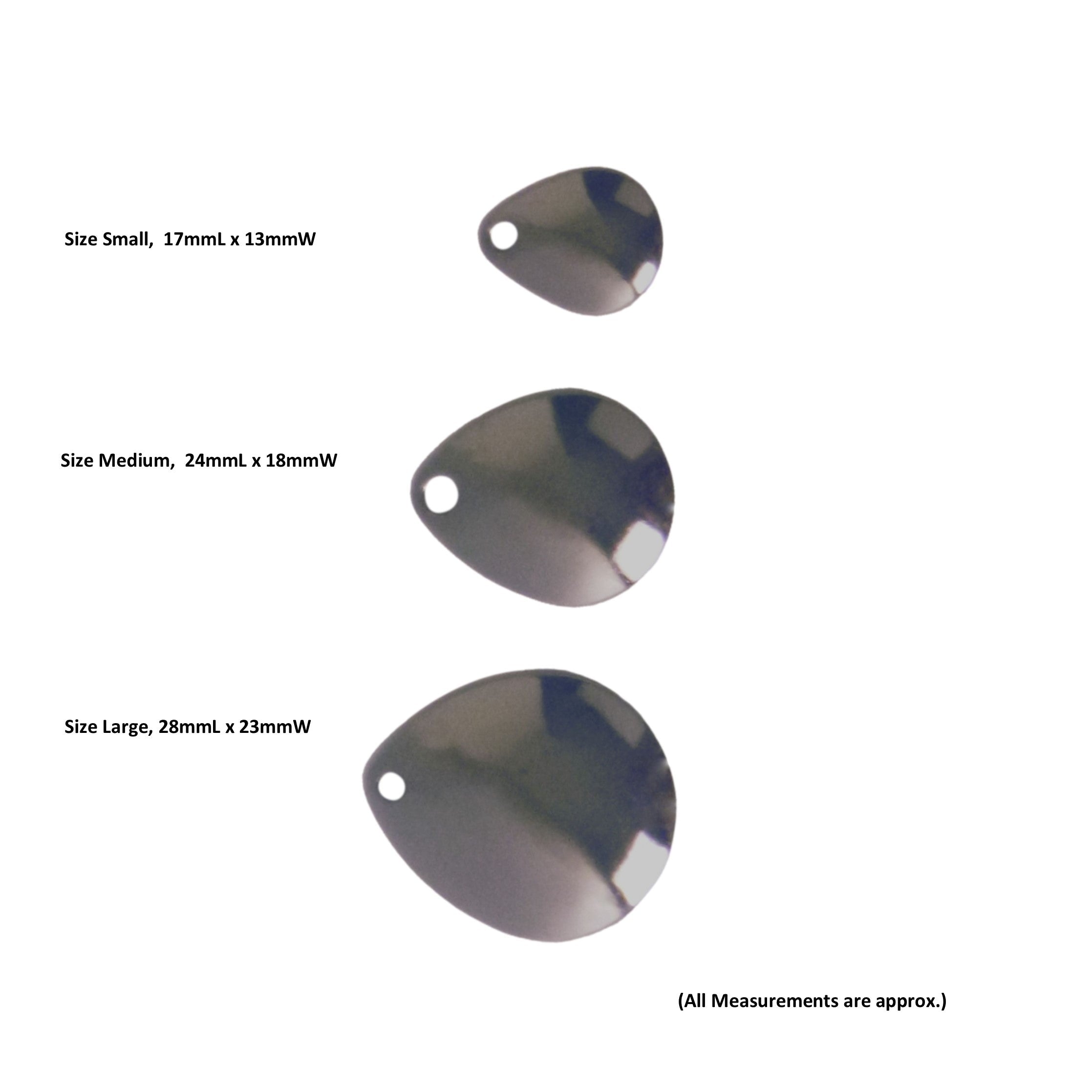 Artizan Smooth Colorado Blade, Nickel, 17mmL x 13mmW, Qty 5 V658-93MC000270075