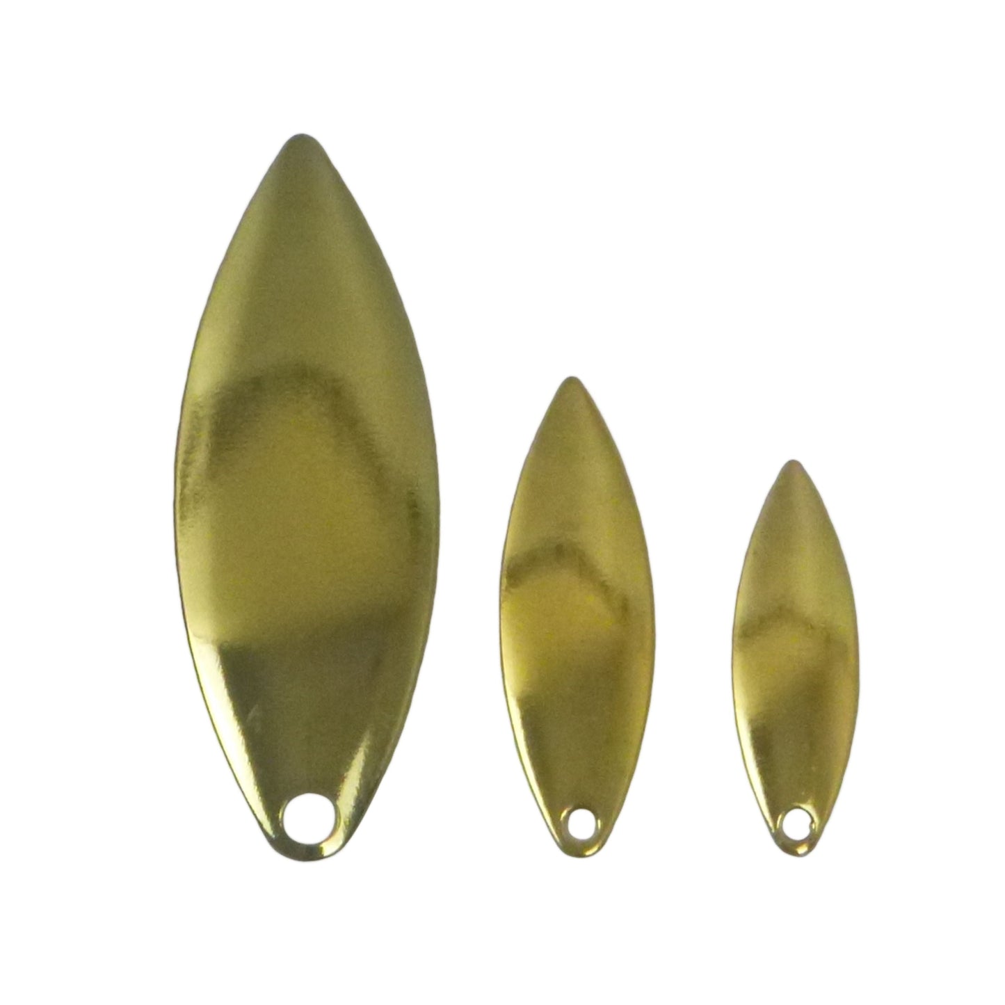 Artizan Smooth Willow Blade, Brass, 48mmL x 17mmW, Qty 5 V658-93MC000270083