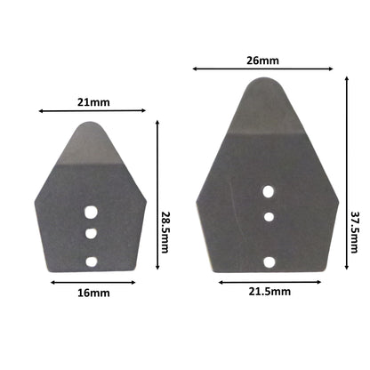Artizan Shakee Blade, 37.5L x 26mmW, Base 21.5mm, Qty 10 V658-93MC000270095