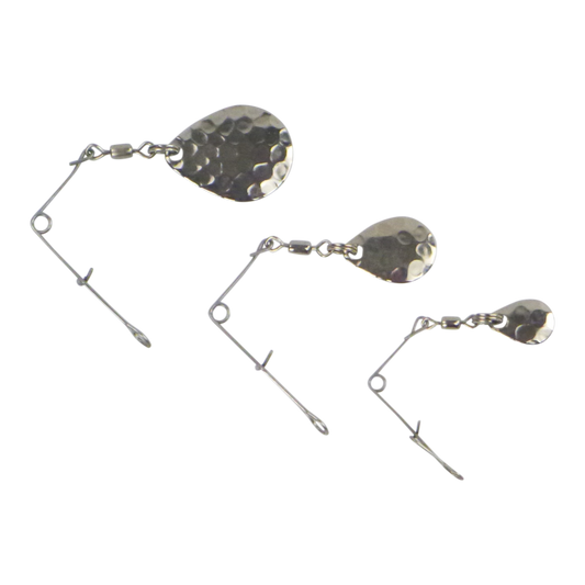 Swimerz Jig Spinner, Small, Hammered Nickel, 5 Pack V658-93MC000270150