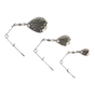 Swimerz Jig Spinner, Small, Hammered Nickel, 5 Pack V658-93MC000270150