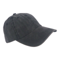 BSTC 6-Panel Baseball Cap, Distressed Cotton, Charcoal