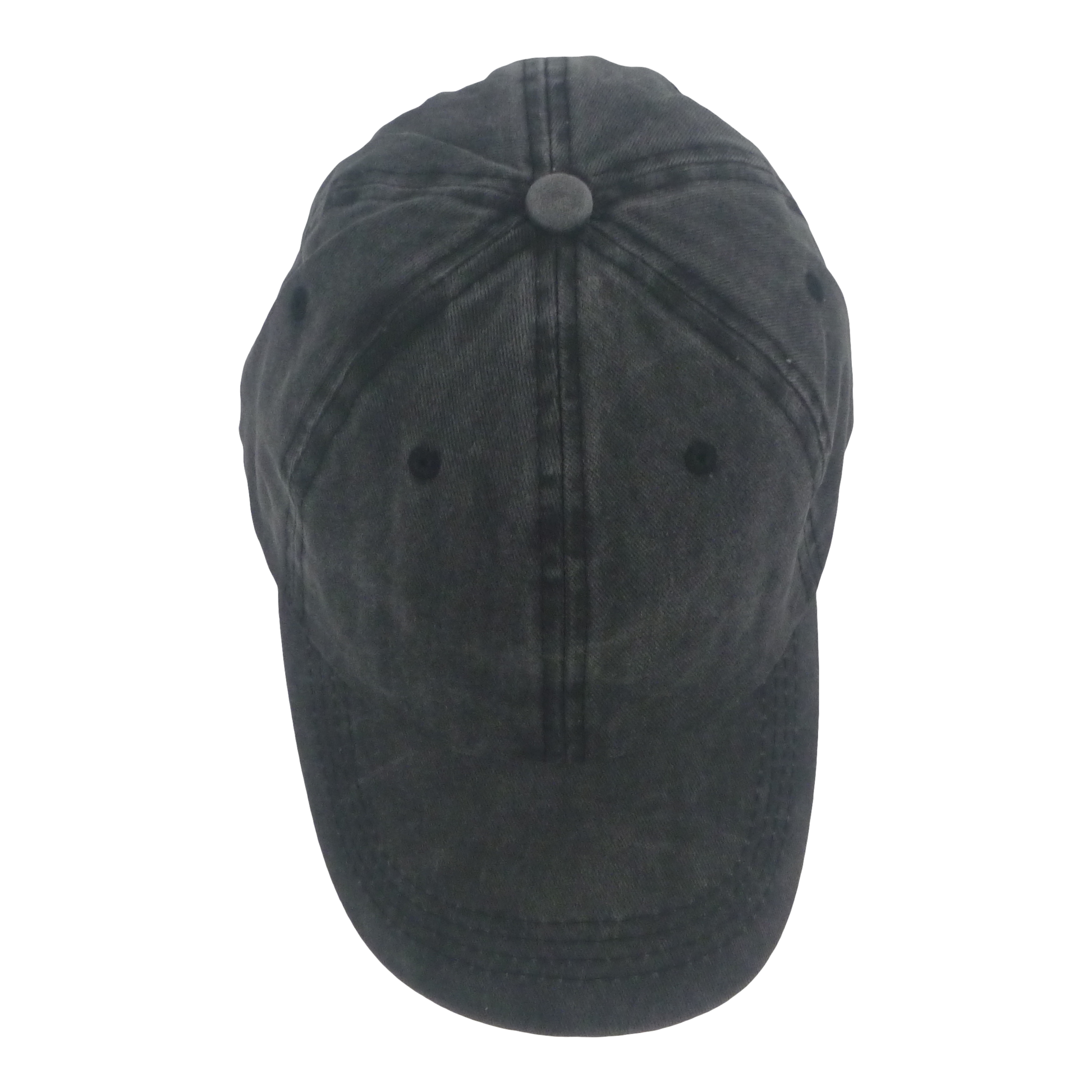 BSTC 6-Panel Baseball Cap, Distressed Cotton, Charcoal V658-93MC000310450