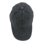 BSTC 6-Panel Baseball Cap, Distressed Cotton, Charcoal