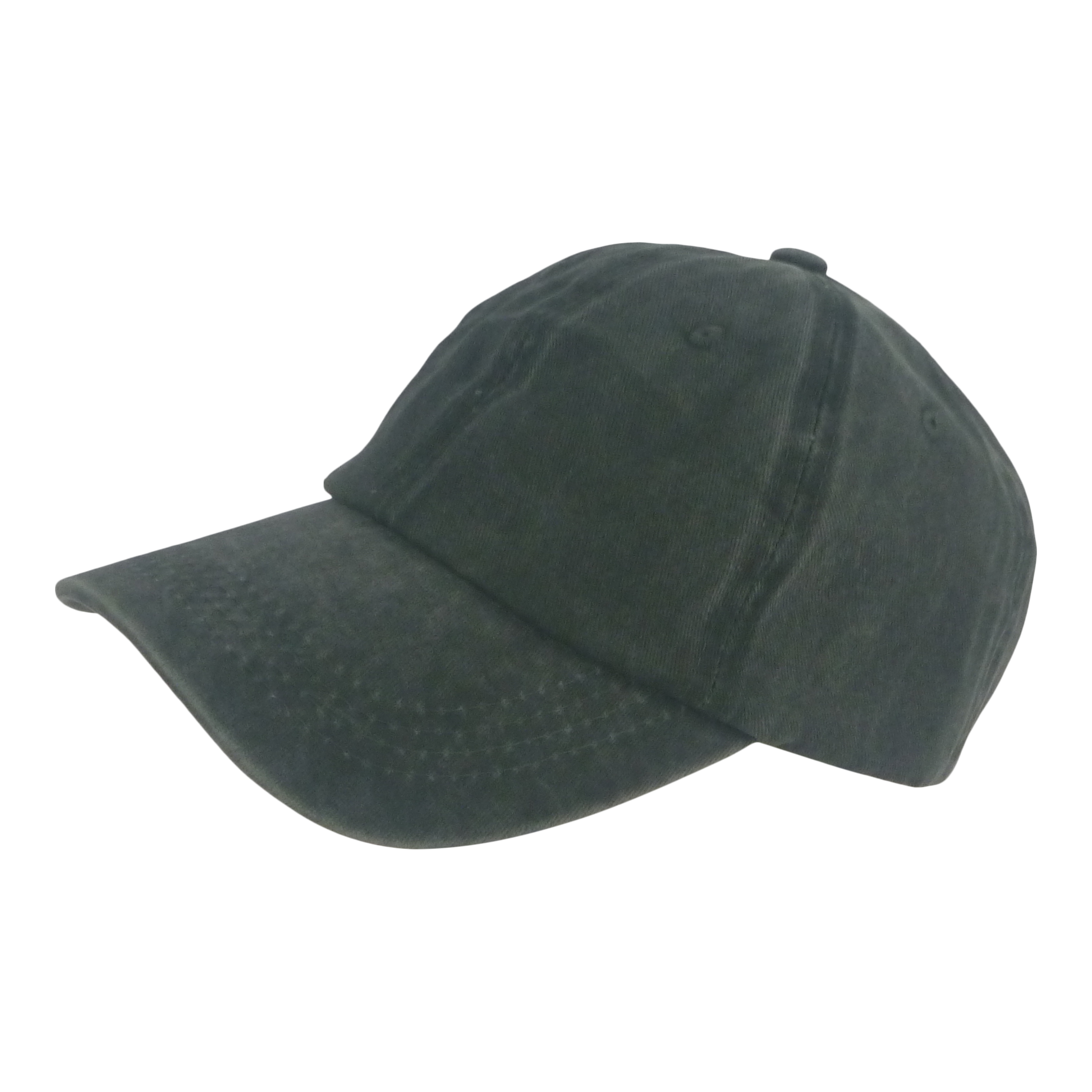 BSTC 6-Panel Baseball Cap, Distressed Cotton, Green V658-93MC000310452