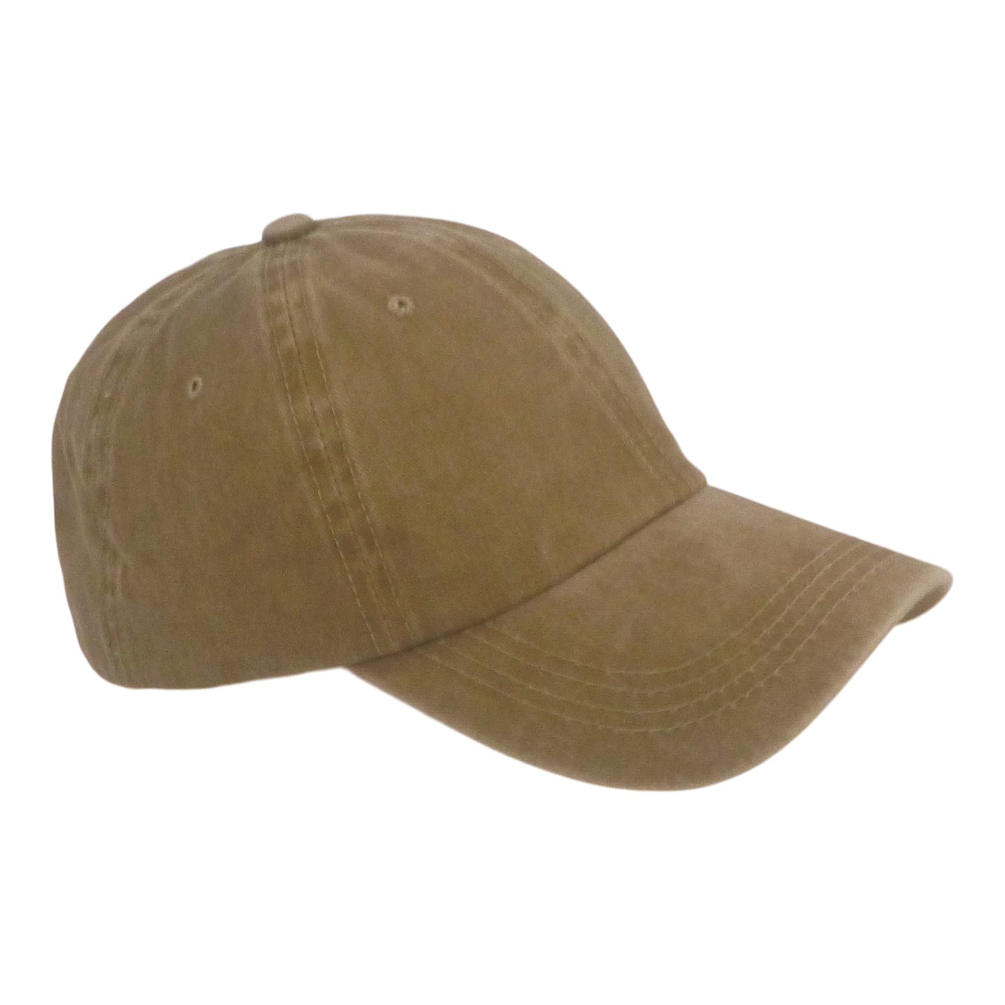 BSTC 6-Panel Baseball Cap, Distressed Cotton, Tan V658-93MC000310453