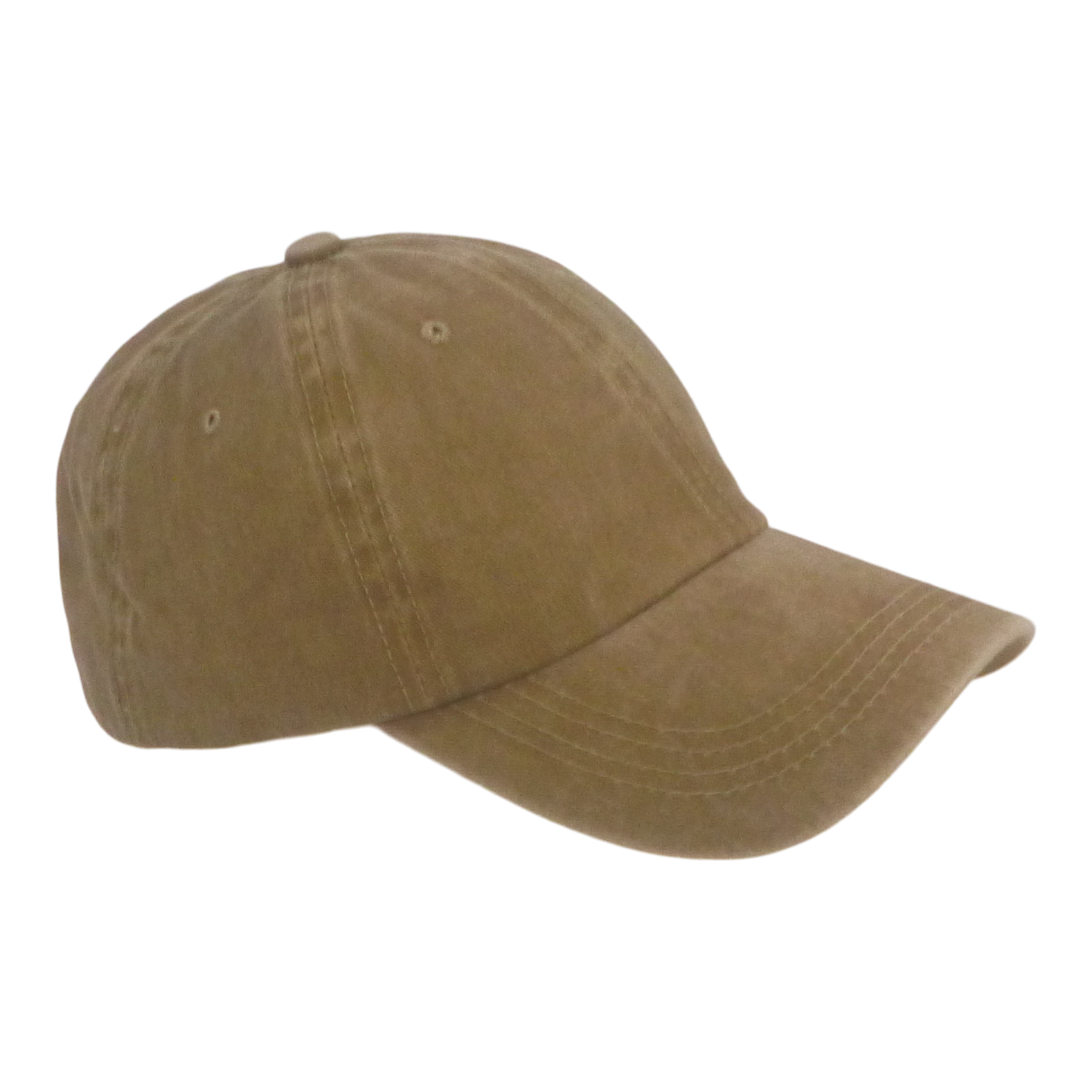 BSTC 6-Panel Baseball Cap, Distressed Cotton, Tan V658-93MC000310453