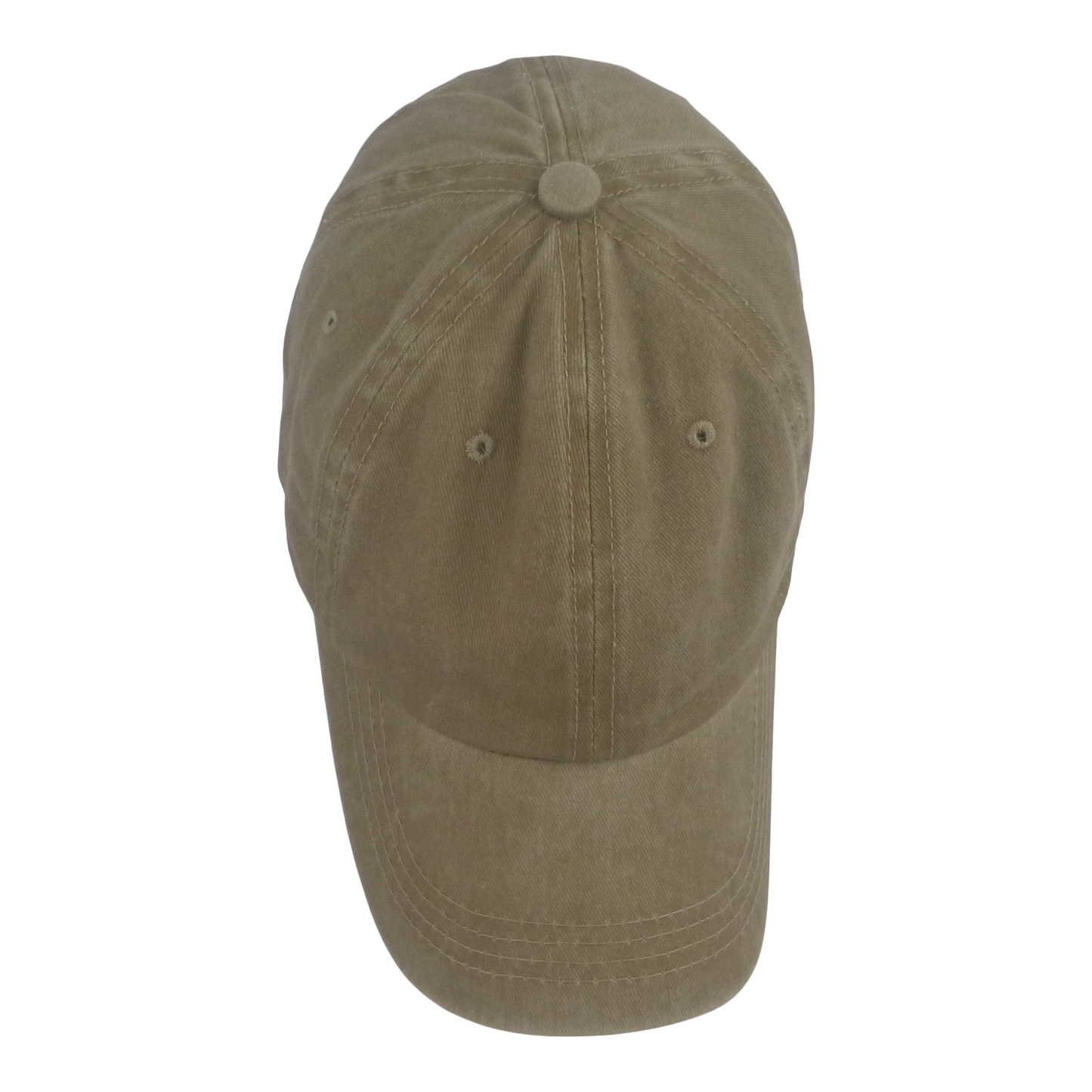 BSTC 6-Panel Baseball Cap, Distressed Cotton, Tan V658-93MC000310453