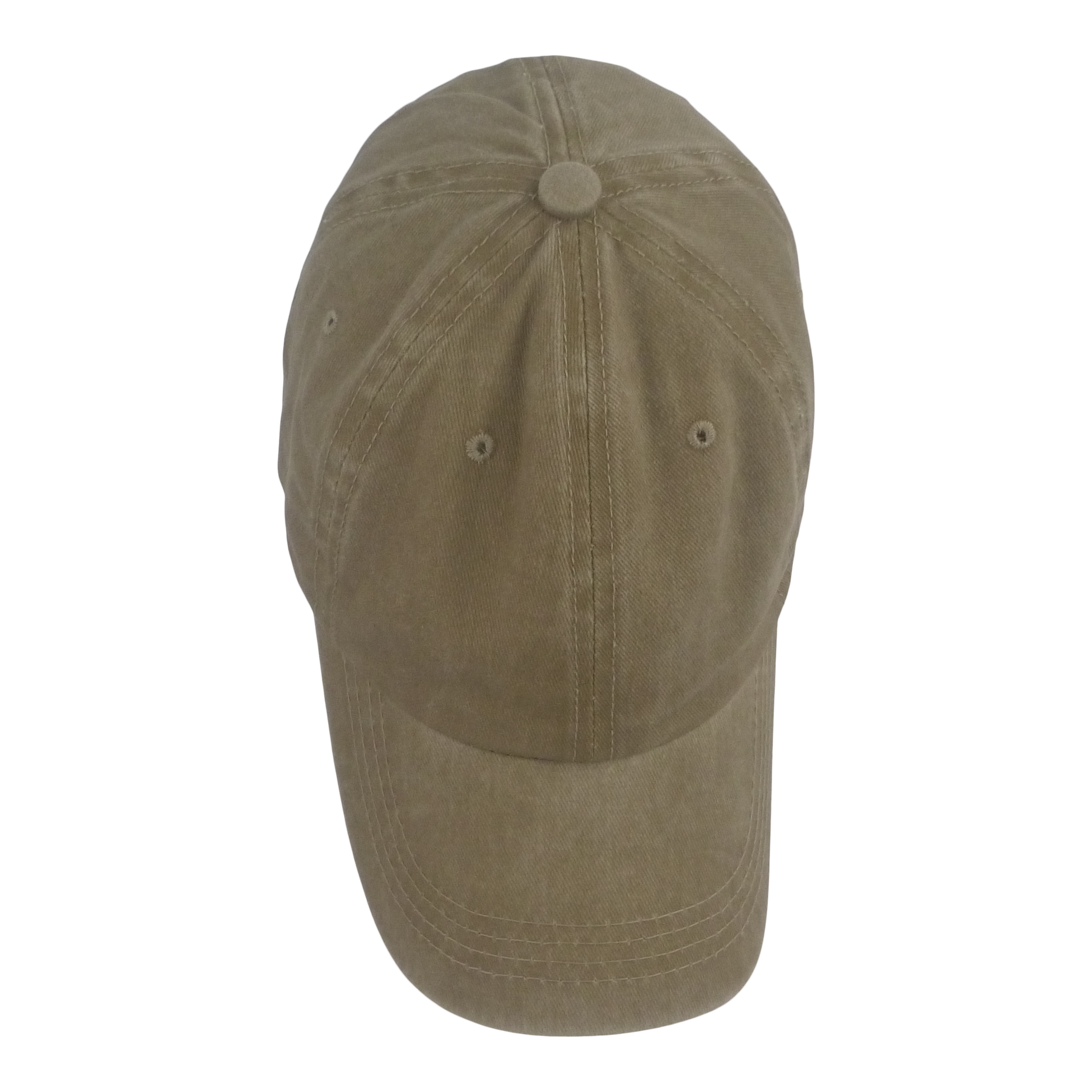BSTC 6-Panel Baseball Cap, Distressed Cotton, Tan
