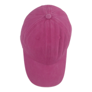 BSTC 6-Panel Baseball Cap, Distressed Cotton, Hot Pink