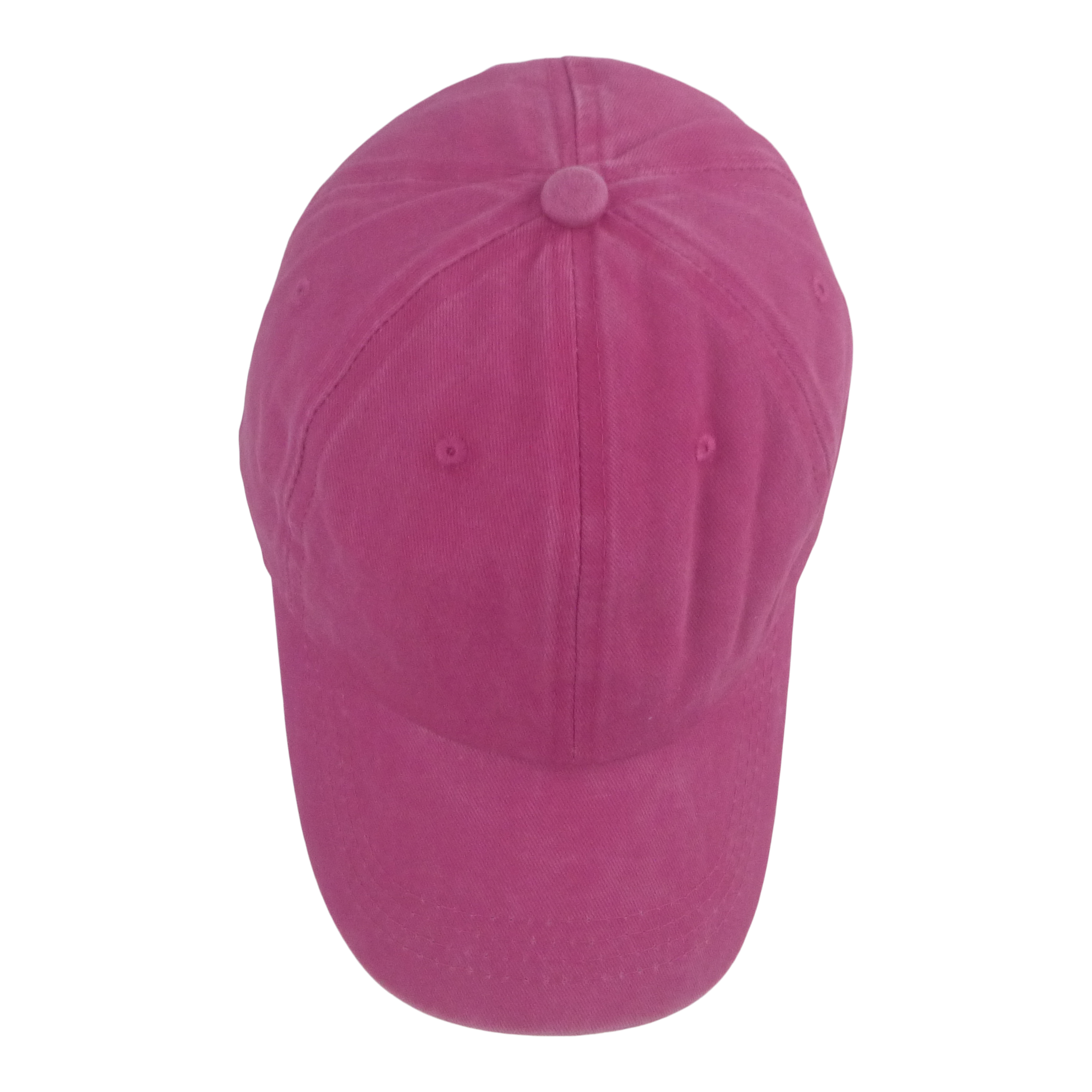 BSTC 6-Panel Baseball Cap, Distressed Cotton, Hot Pink
