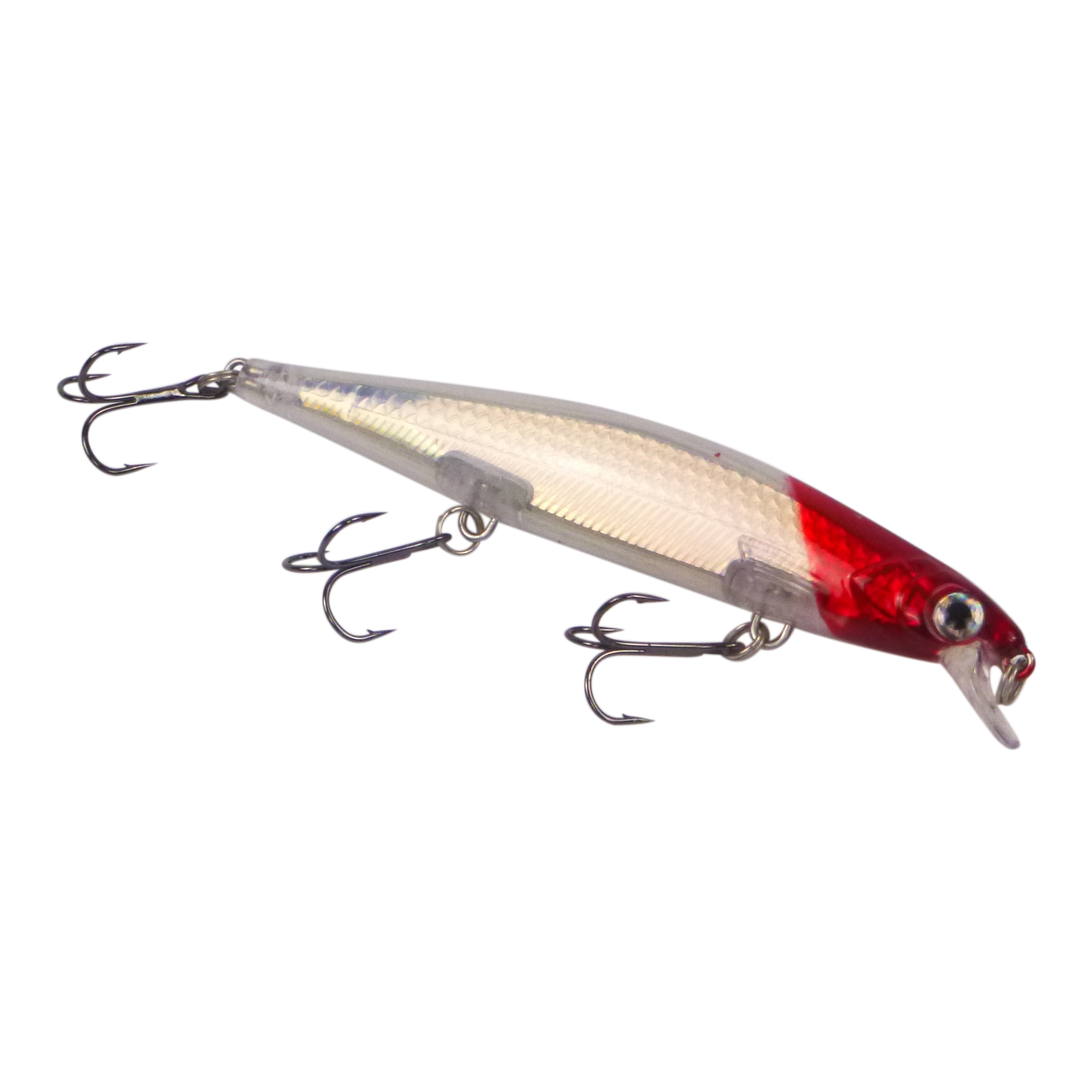 Finesse 'Chudan' 110mm Sinking/Diving Minnow, Red Head V658-93MC000320100