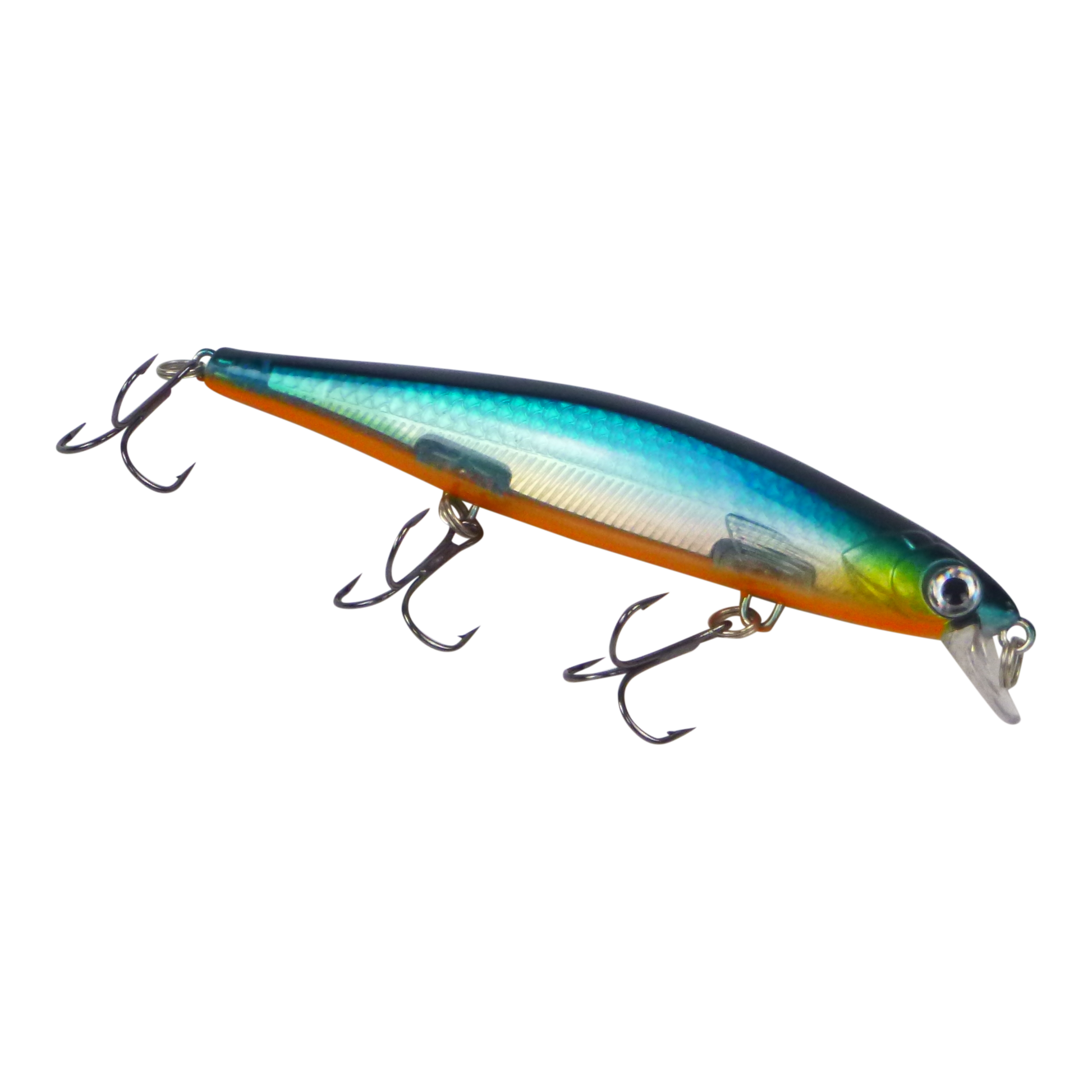 Finesse 'Chudan' 110mm Sinking/Diving Minnow, Blue Pilly V658-93MC000320101