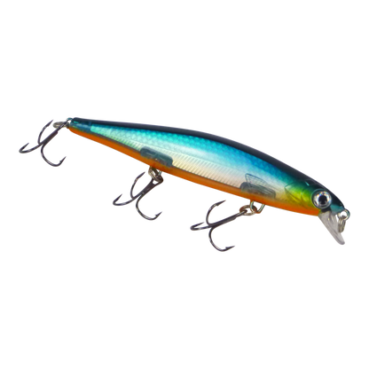 Finesse 'Chudan' 110mm Sinking/Diving Minnow, Blue Pilly V658-93MC000320101