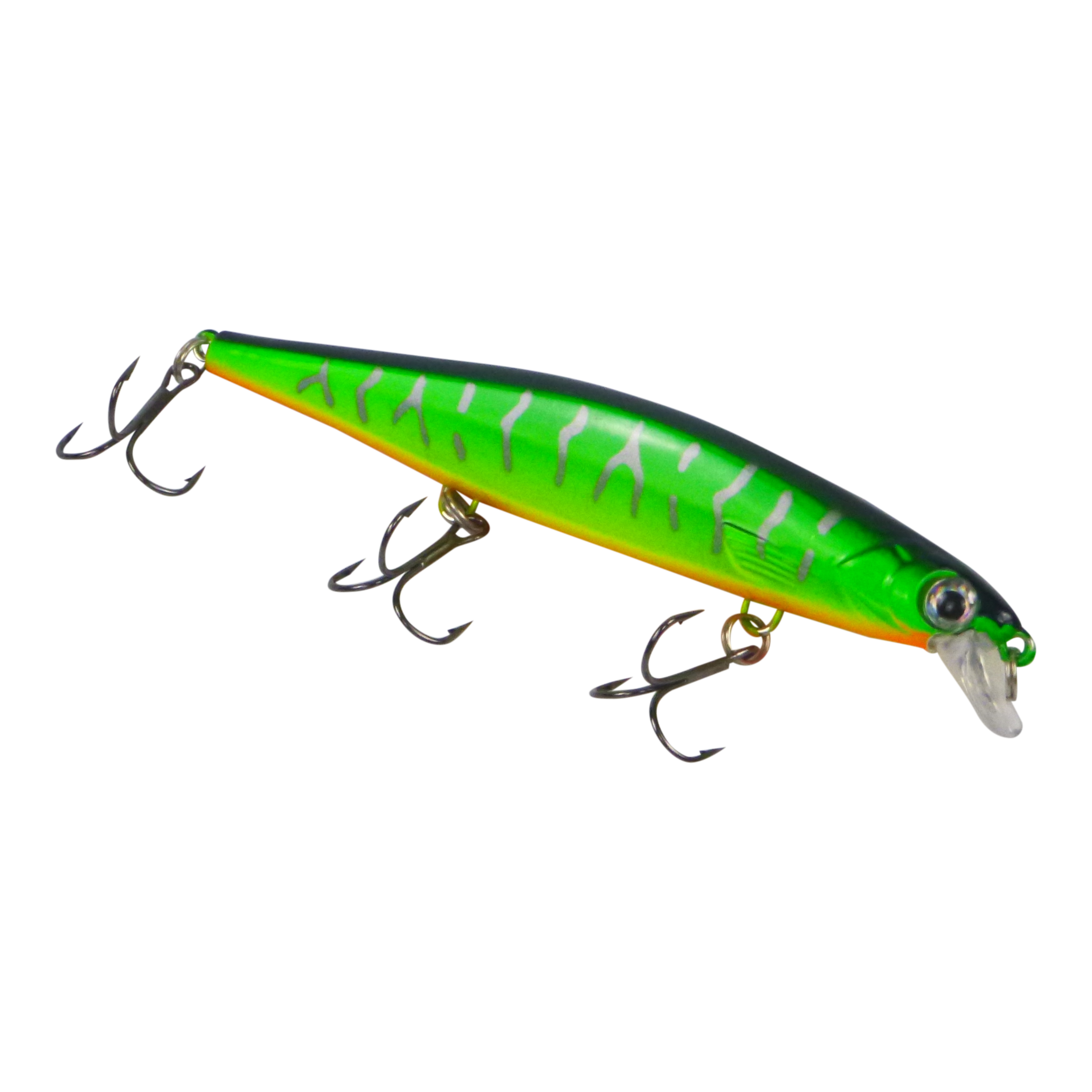 Finesse 'Chudan' 110mm Sinking/Diving Minnow, Lime Green