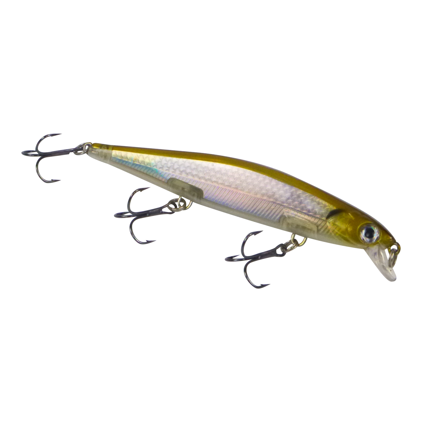 Finesse 'Chudan' 110mm Sinking/Diving Minnow, Silver Gold V658-93MC000320104