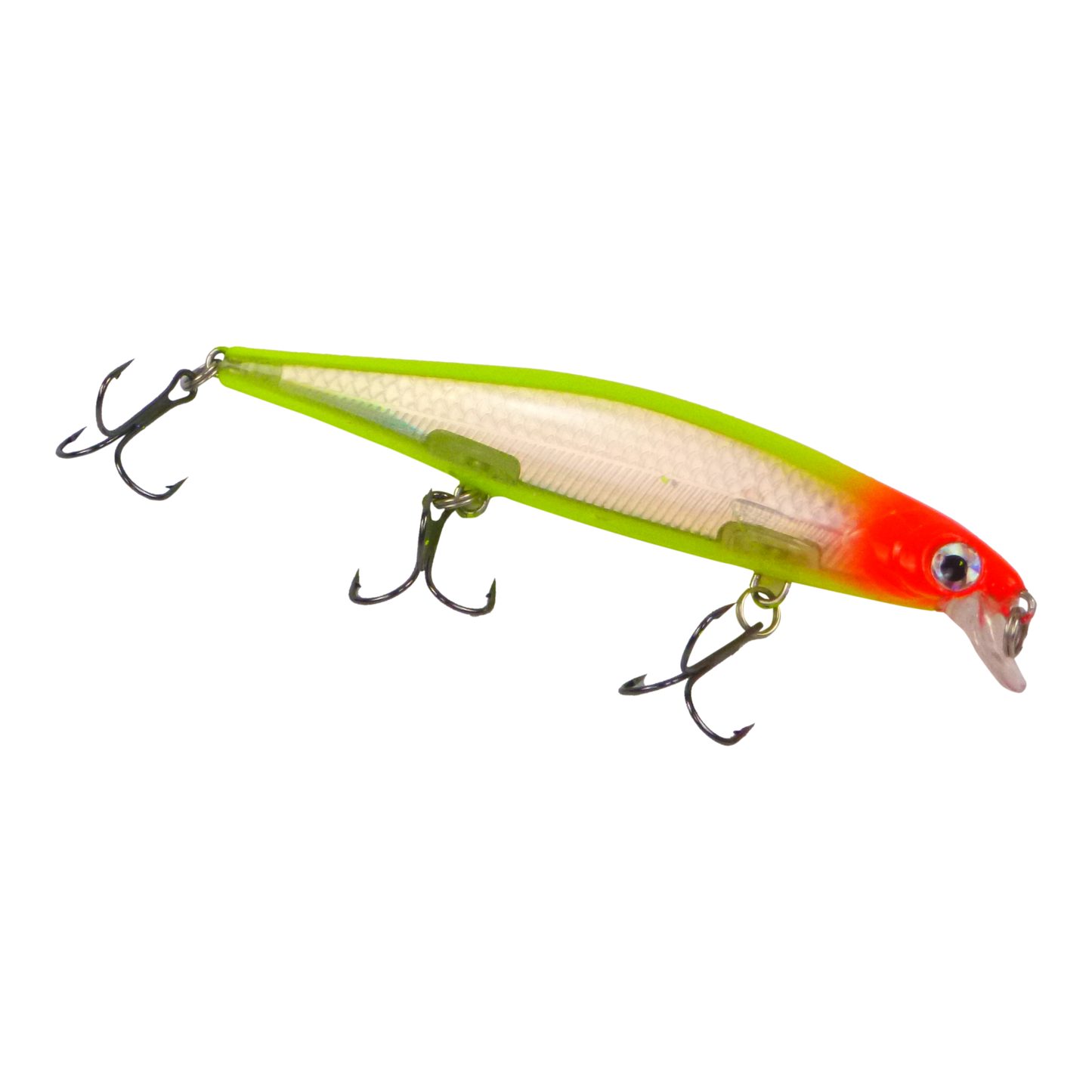 Finesse 'Chudan' 110mm Sinking/Diving Minnow, Chartruese V658-93MC000320105