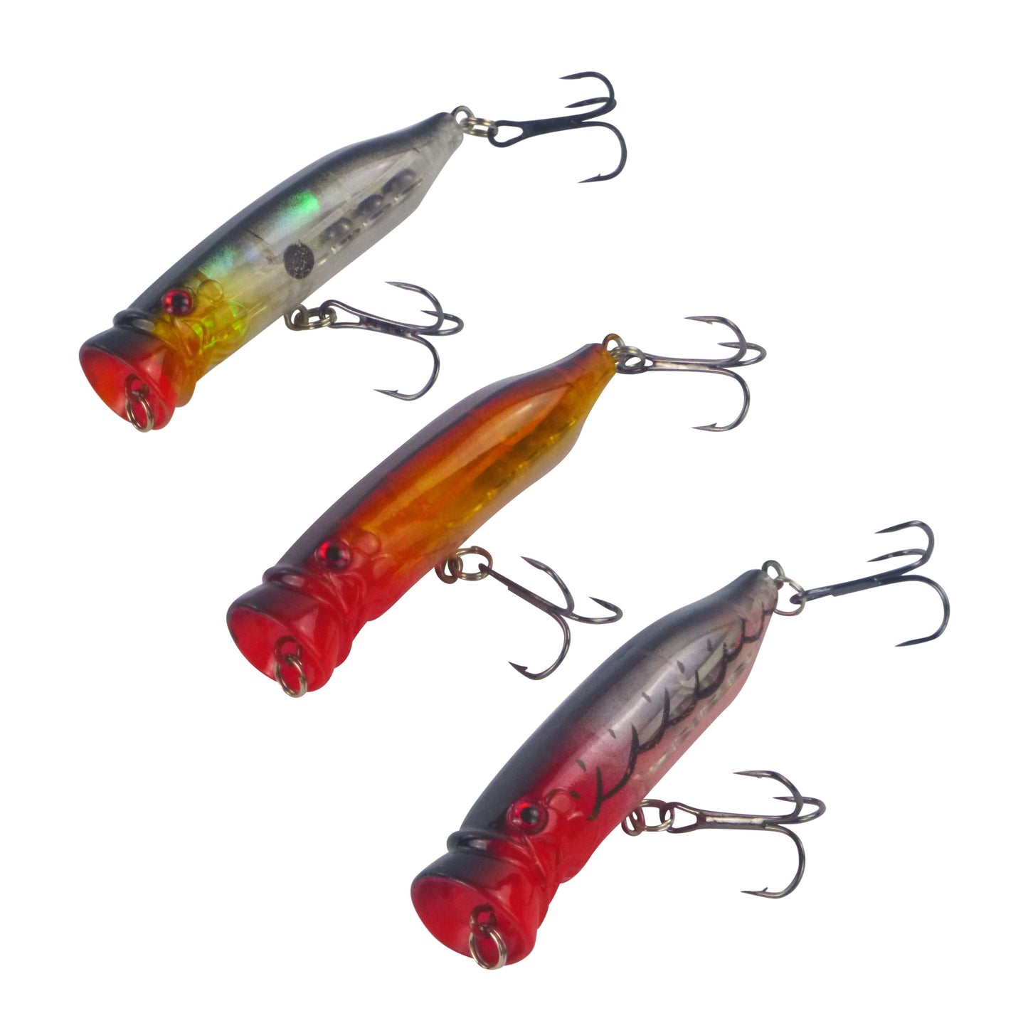 Toppu Mizzu P72 Popper, Bleeding Mullet, 72mm V658-93MC000322112