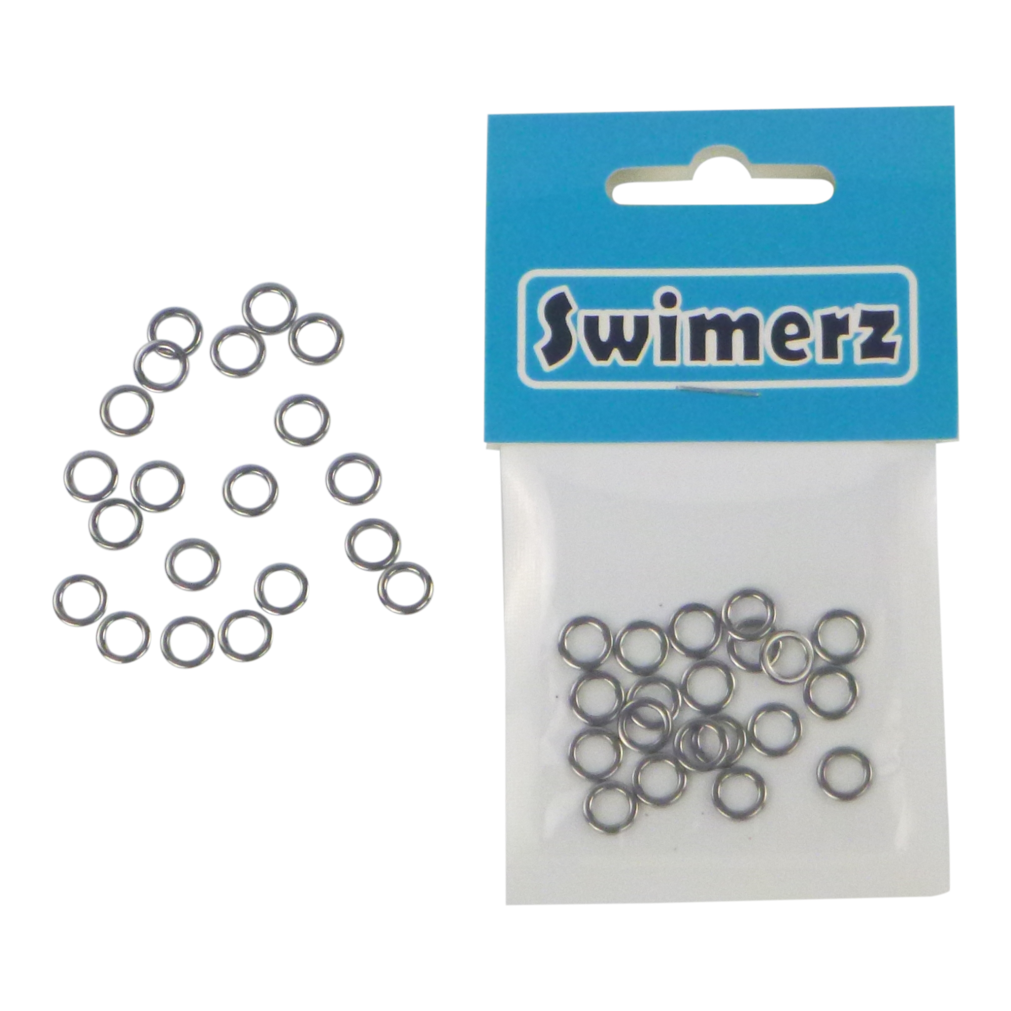 Swimerz Solid Jigging Rings, 8mm, 20 pack V658-93MC000340101