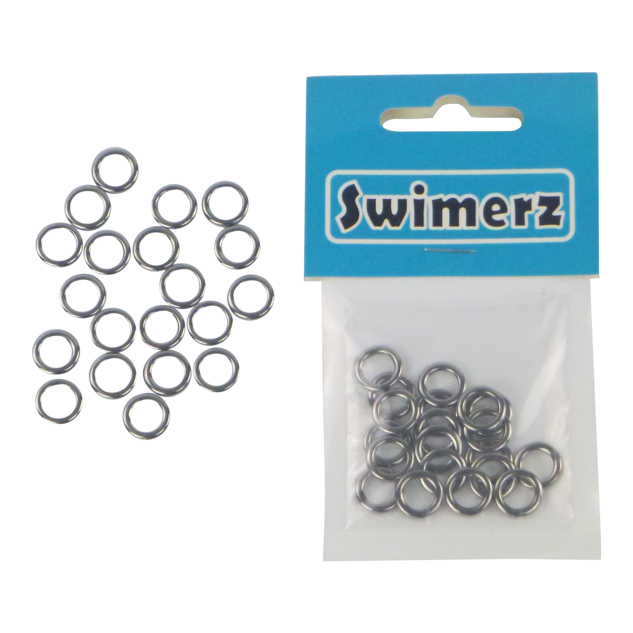 Swimerz Solid Jigging Rings, 11mm, 20 pack V658-93MC000340102