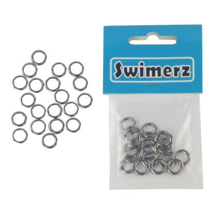 Swimerz Solid Jigging Rings, 11mm, 20 pack V658-93MC000340102