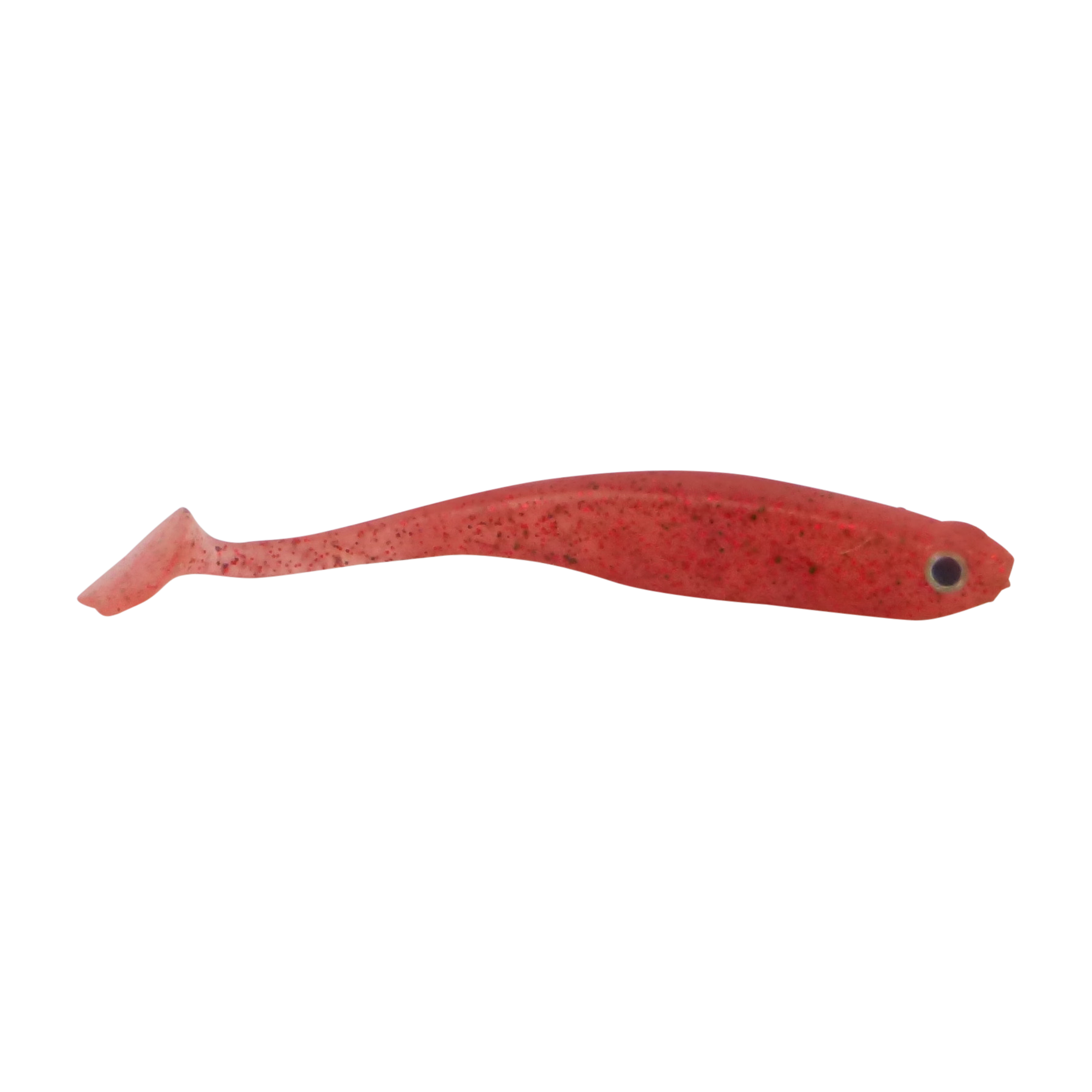 Swimerz Soft Shad 100mm Paddle Tail lure, Red Bug, 6 pack