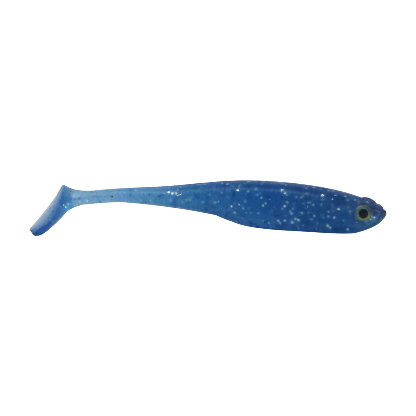 Swimerz Soft Shad 100mm Paddle Tail lure, Electric Blue, 6 pack V658-93MC000350011