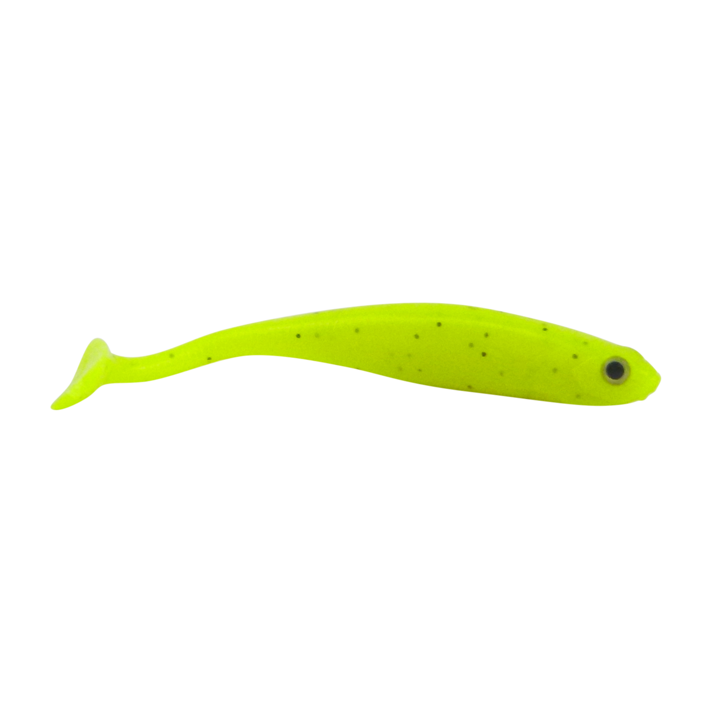 Swimerz Soft Shad 100mm Paddle Tail lure, Chartruese, 6 pack V658-93MC000350012