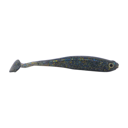 Swimerz Soft Shad 100mm Paddle Tail lure, Blue Gold Fleck, 6 pack V658-93MC000350014