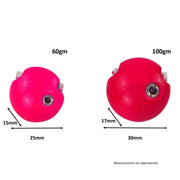 Finesse Kabura Slider Jig Head, 60gm, Hot Pink, 2 Pack