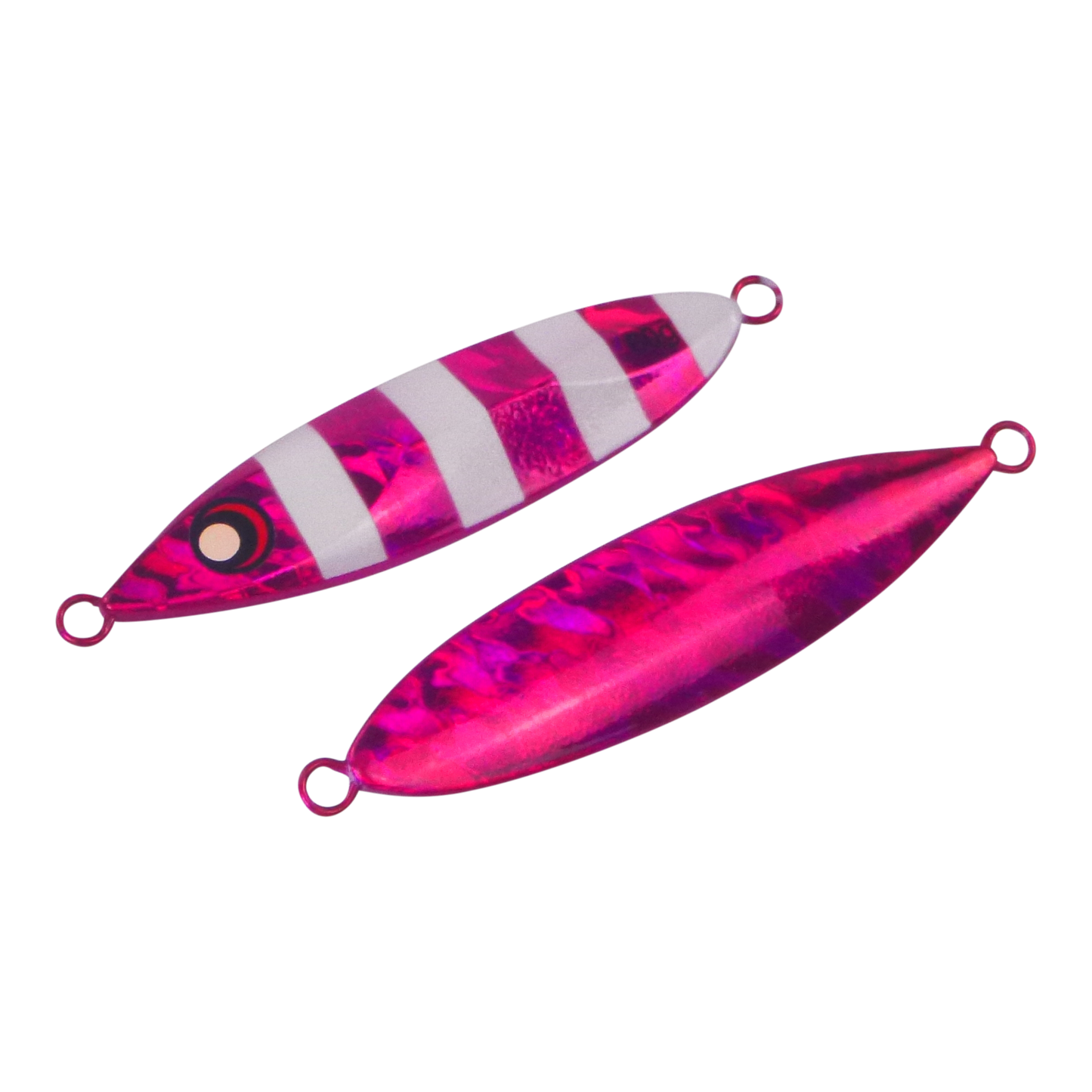 Finesse Slow Pitch Flutter Jig, 60gm, Hot Pink Stripe, 2 pack V658-93MC000362011